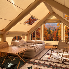 Luxury Inflatable Cabin Tent | 3-4 Person 4-Season Glamping Tent